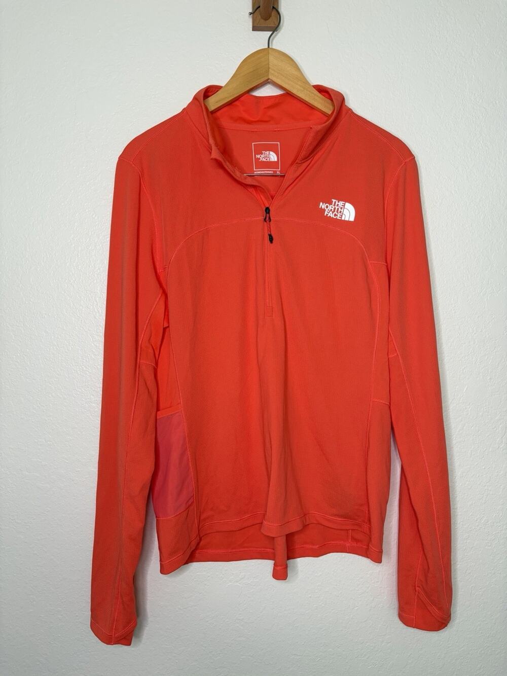 The North Face Orange Quarter Zip Pullover Women's Size XL Outdoor